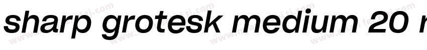 sharp grotesk medium 20 regula字体转换